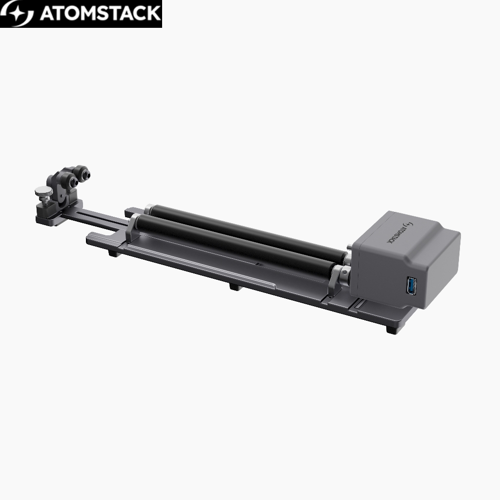 AtomStack R6 Rolos Módulo Giratório Gravado a Laser (com pés de Ajuste ...