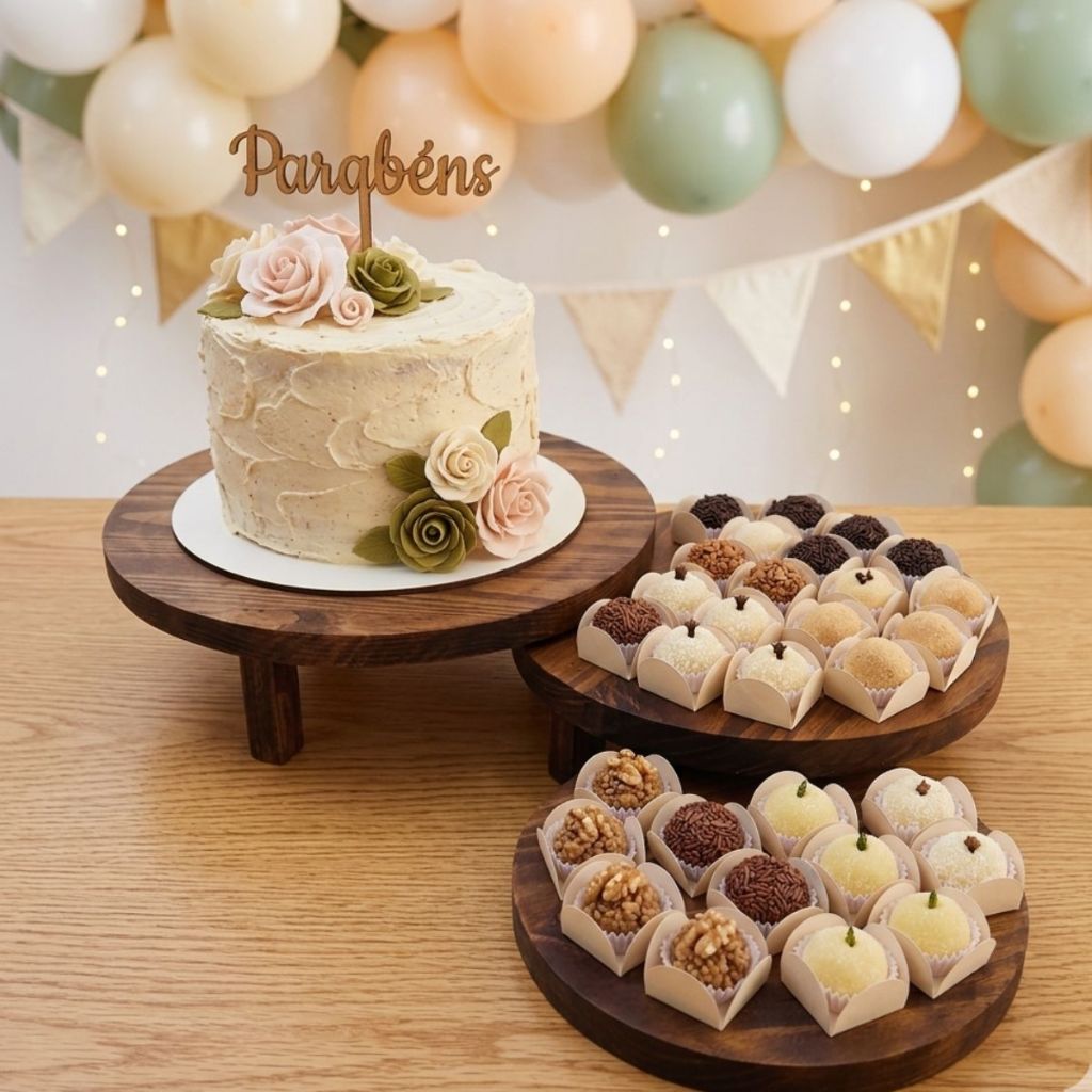 Suporte Boleira Bandeja Doces Casamento 3 Andares Frios Buff