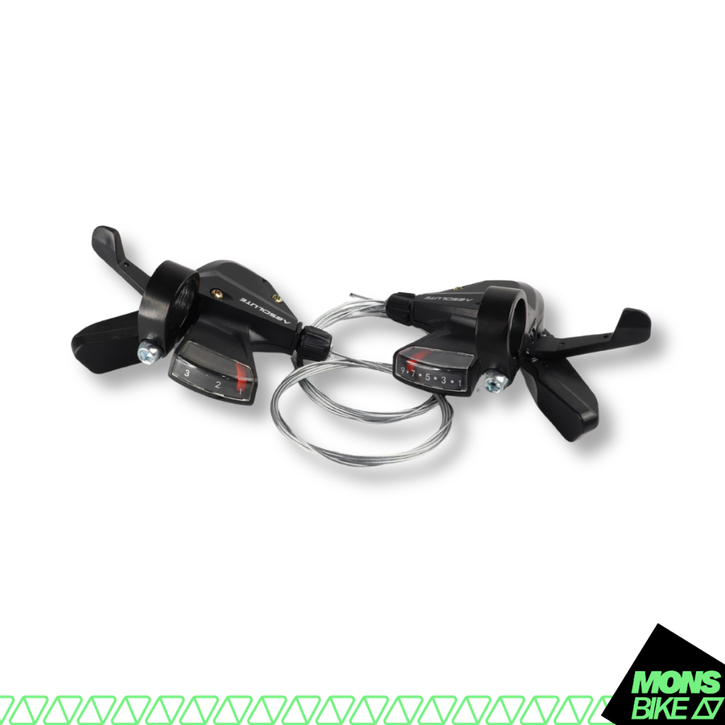 Alavanca Trocador Absolute Rapid Fire Sem Manete 3x7 3x8 3x9 Bike