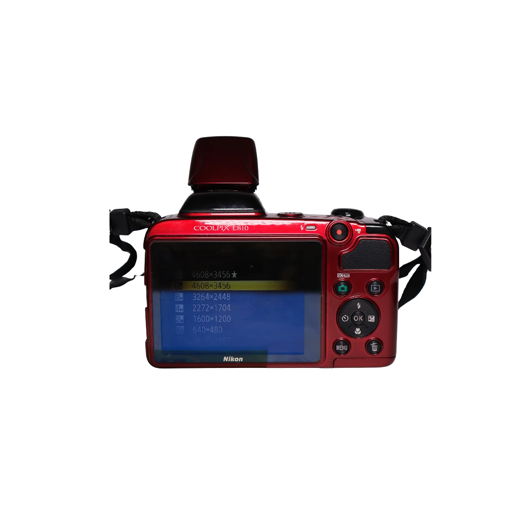 Câmera Semiprofissional Nikon Coolpix L810 - cor vermelha | Shopee
