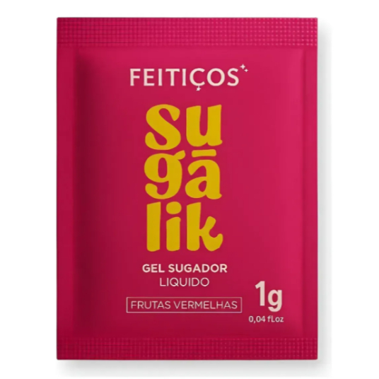 Sugalik Gel Sugador Pulsa Treme Vibra Excitante Sex Shop Feitiços Sachê 1g