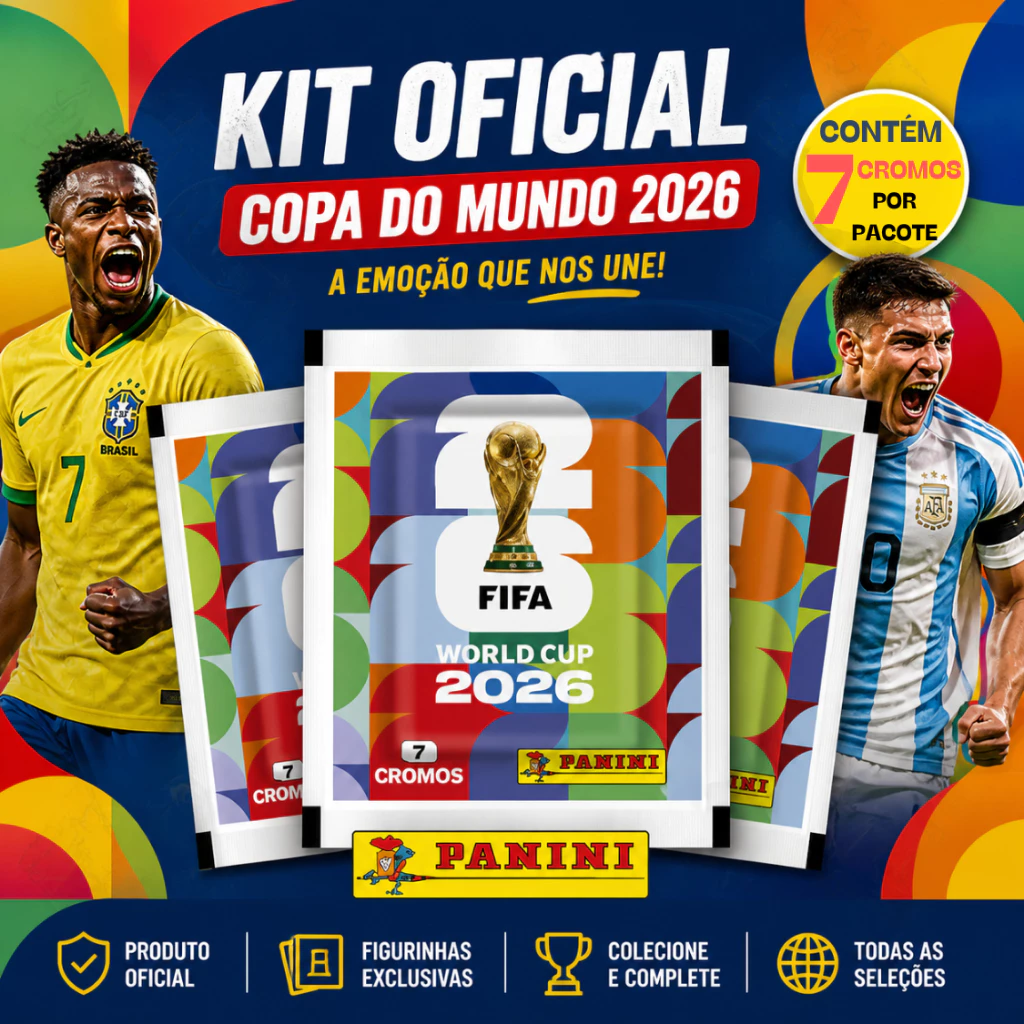 Figurinhas Panini Copa 2026 - pacotes