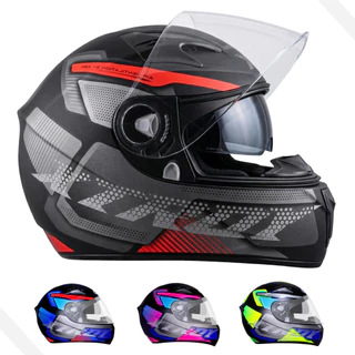 Capacete Fechado EBF X Troy Com óculos interno Furious