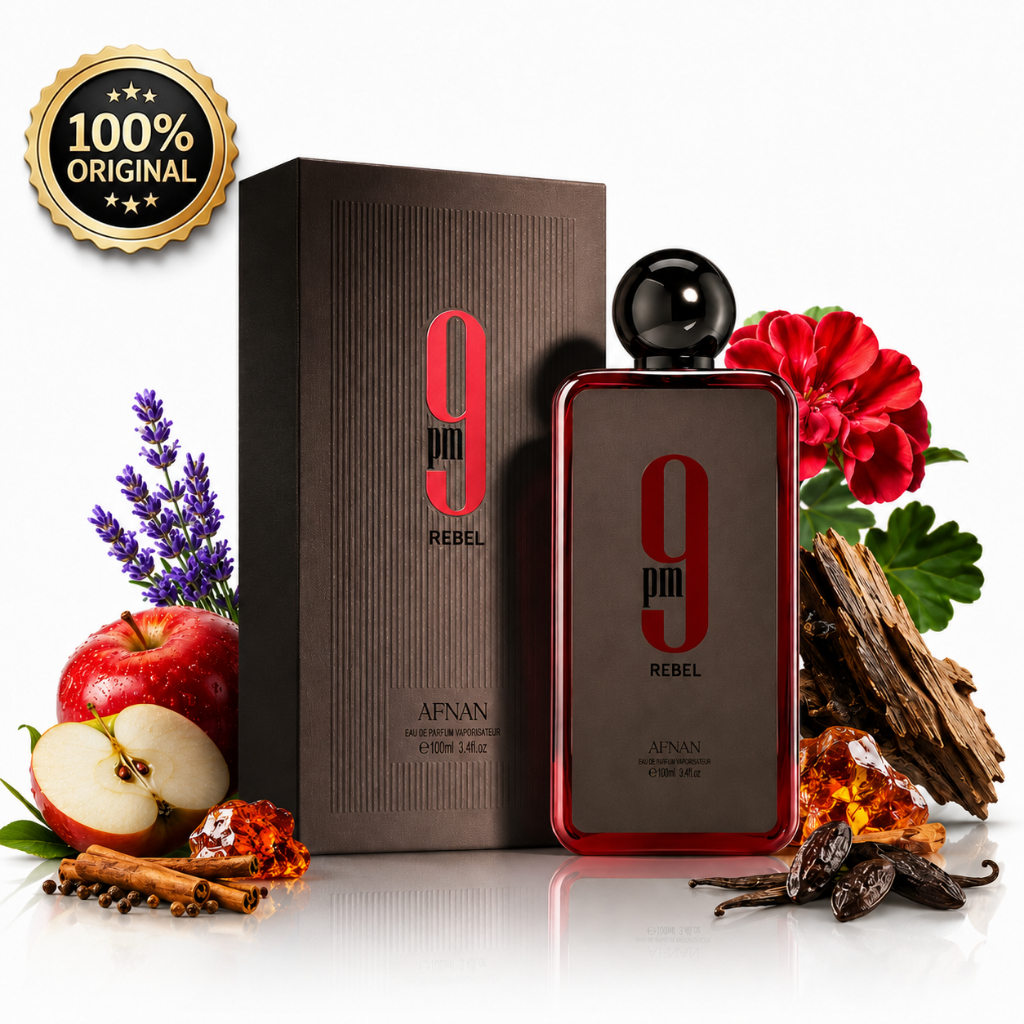 Perfume Afnan 9PM Rebel 100ml – Unissex, Original e de Longa