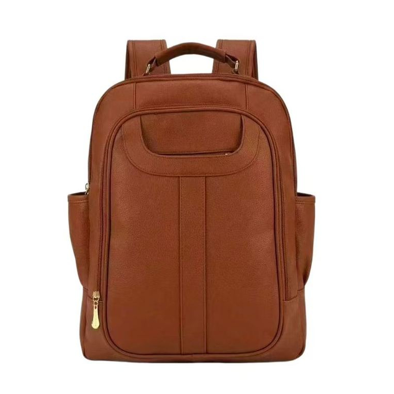 Mochila Feminina de Couro Sintéticos Tamanho Grande Ideal Para Escolar, Trabalho e Viagem