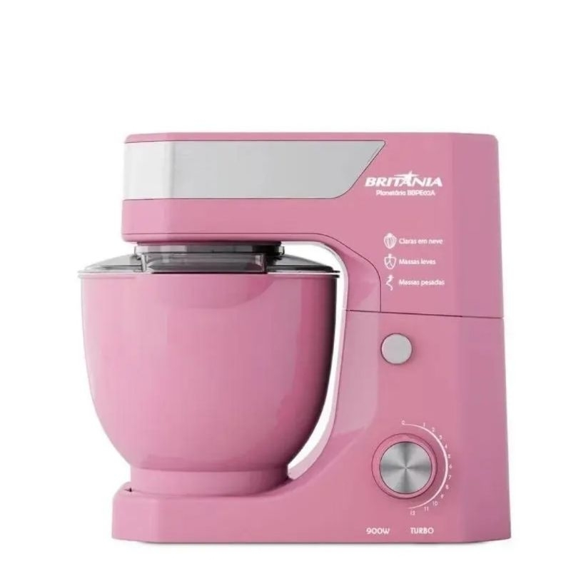 Batedeira Planetaria britania rosa 900w BBPE02A