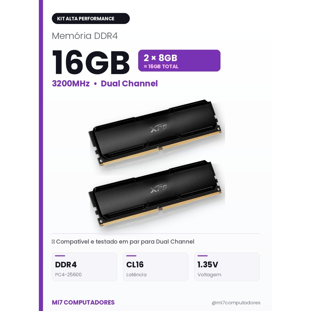 memoria ddr4 2x8gb 3200mhz em Promoção na Shopee Brasil 2026