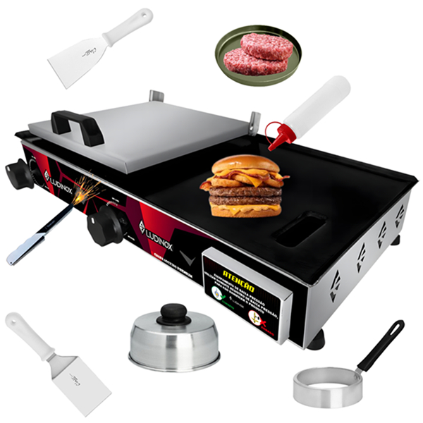 Chapa De Lanche 30x60 Industrial PREMIUM Profissional + mode