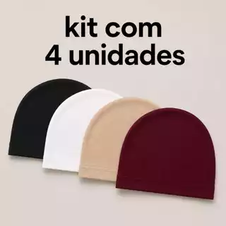 Touca Nero Natação Em Tecido Com Barra De Elástico Kit Com 4 Unidades