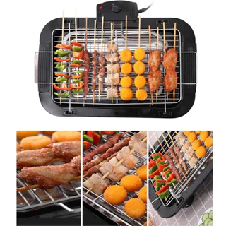 Churrasqueira Elétrica Interior Exterior Sem fumaça Grelhador Portátil Cozinha 110v