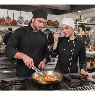 2 Toucas Unissex Chef Palermo Várias Cores Gardenia Uniformes