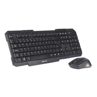 Kit Teclado e Mouse Sem Fio K-W10BK C3Tech