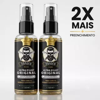 2x Tonico Capilar UltraMinoxi D'Lust Original Barba Cabelo 120ml