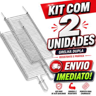 Grelha Assadeira de Peixe Carne Linguiça Legumes Grelha Abaluada 70x20 Tamanho