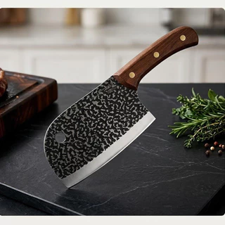 Cutelo de Carne de Alto Carbono Faca Osso Pesado Corte Premium Profissional Açougueiro