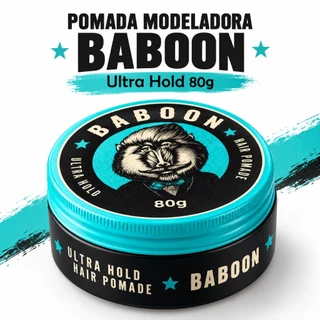 Pomada Modeladora Baboon Ultra Hold Hair Efeito Molhado 80g