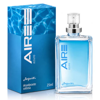 Perfume Masculino Jequiti Aire Azure 25ml Desodorante Colônia Original Fragrância Aquática Aromática Frescor Marinha
