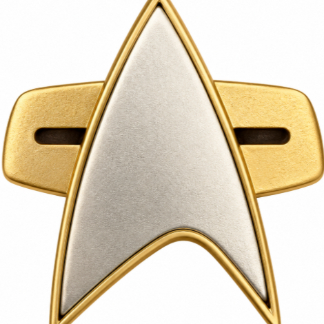 Badge Star trek Deep Space Nine / Voyager fixação magnética Pingente ...