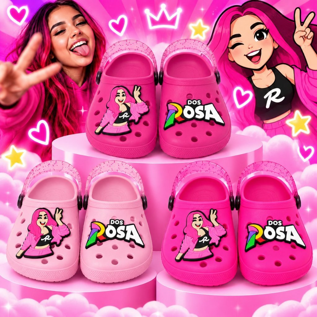 Babuche Dos Rosa Infantil Menina Emilly Vick Antiderrapante Macia ...