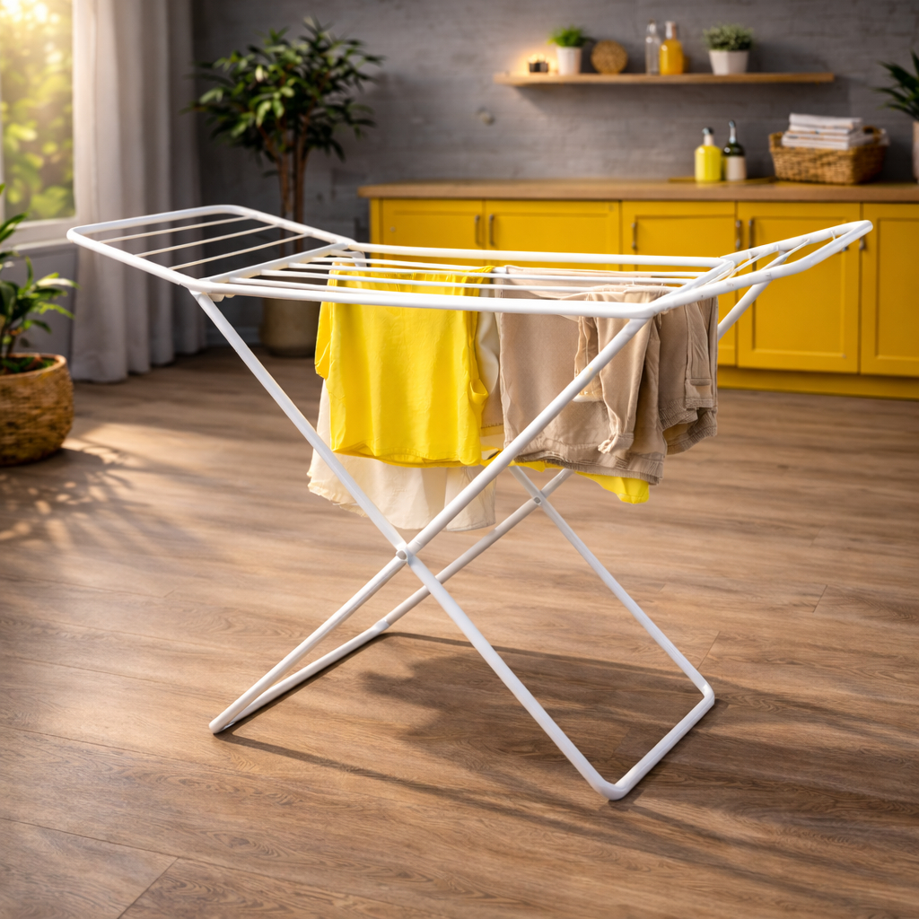 Varal de Chão C/ Abas Aço Reforçado Retrátil | Shopee Brasil