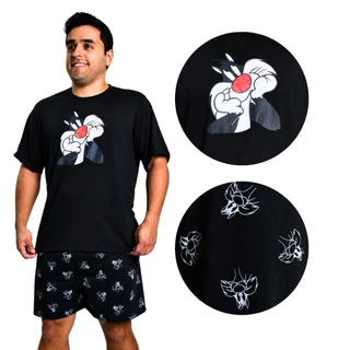 Pijama Masculino Short Curto Camisa Manga Curta Verão Dia dos Pais Premium em Oferta na Shopee