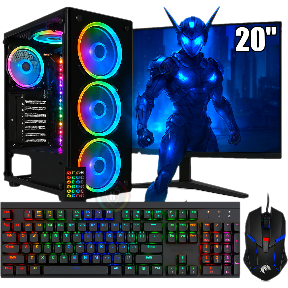 PC Gamer RGB Completo Intel Xeon 20 Núcleos 3.5Ghz / Placa Video
