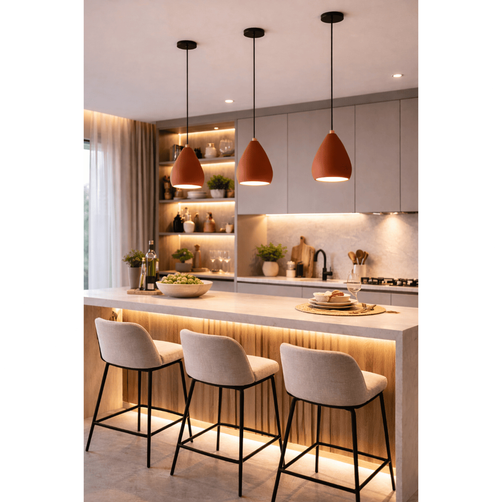 Lustre Luminária de Teto 3 Pendente em Ceramica Moderno URBAN E27 ...