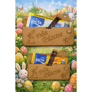 Pascoa Caixa porta Barra de Chocolate Feliz Pascoa 145g e 80g em Oferta na Shopee