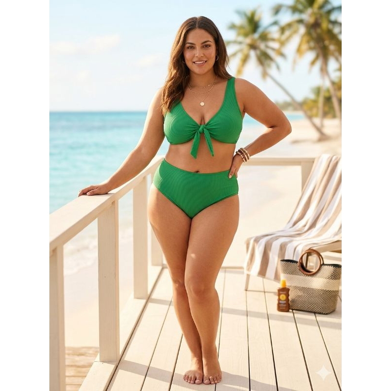 bikina　L Biquíni Hot Pants Plus Size Biquíni Texturizado GG 46/50 Diva