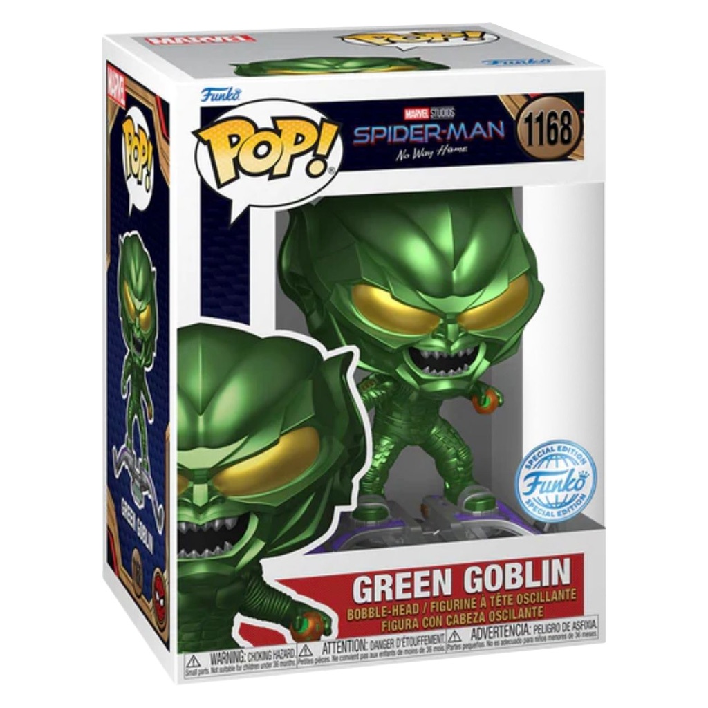 FUNKO POP MARVEL SPIDER-MAN NO WAY S3 GREEN GOBLIN *EX* 1168 NOVO