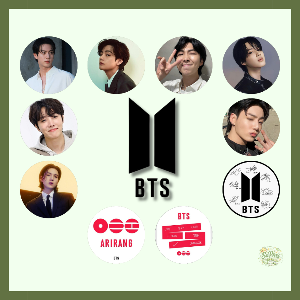 KIT 10 BOTTONS - BTS | Shopee Brasil