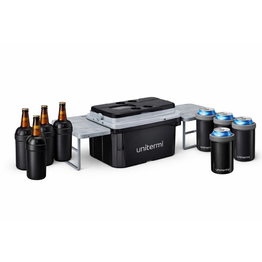 Kit Copa do Mundo Caixa Térmica 36L Cooler + 4 Unidades Porta Lata