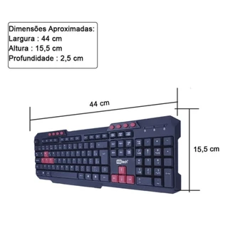 Teclado Gamer MBTech K5 USB Plug Play ABNT2 Preto