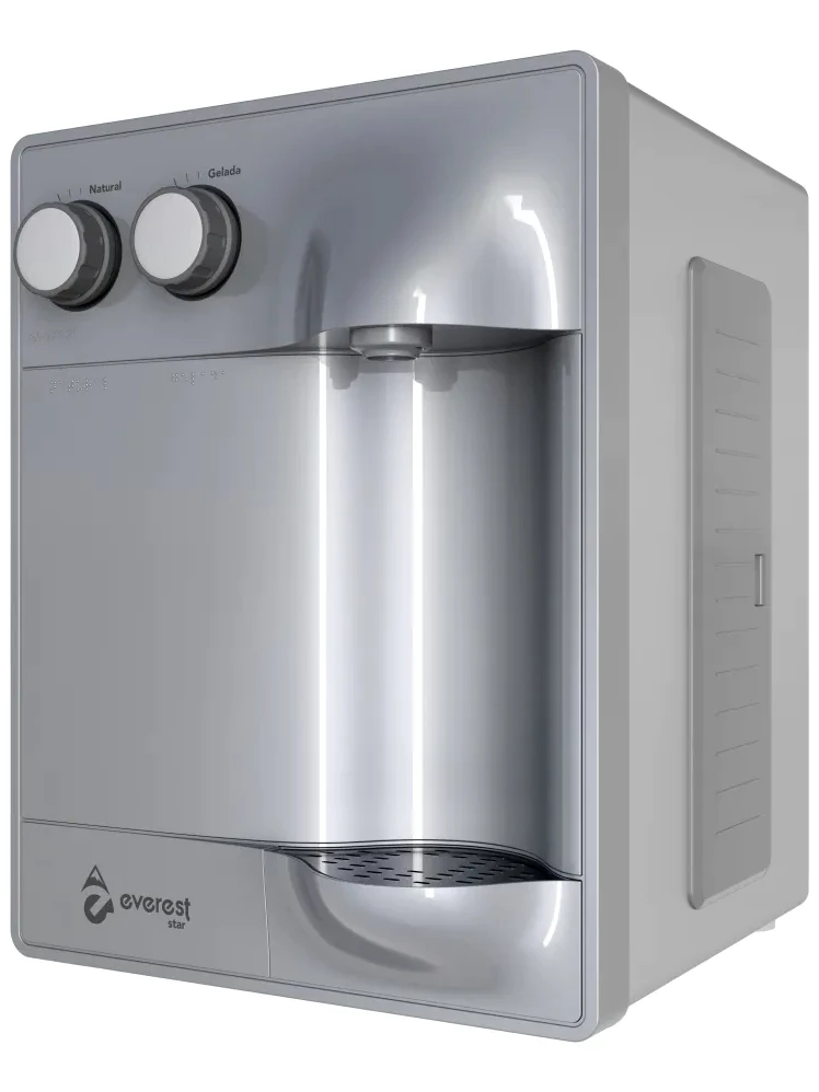 Purificador De Água Gelada Soft Everest Refrigerado com Compressor Prata 220v