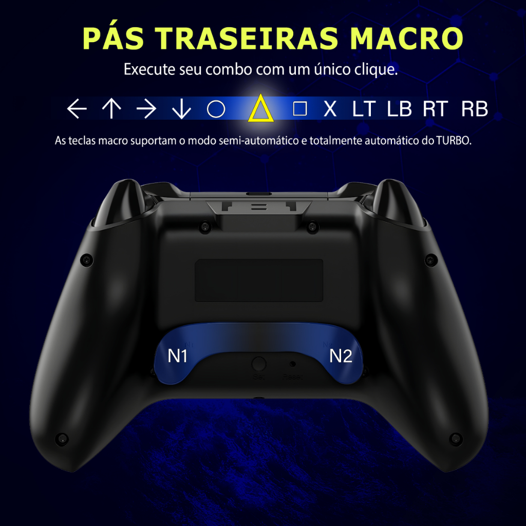 QRD Spark N5 Controle com Efeito Hall Joystick Anti-Drift para PS4 PS3 ...