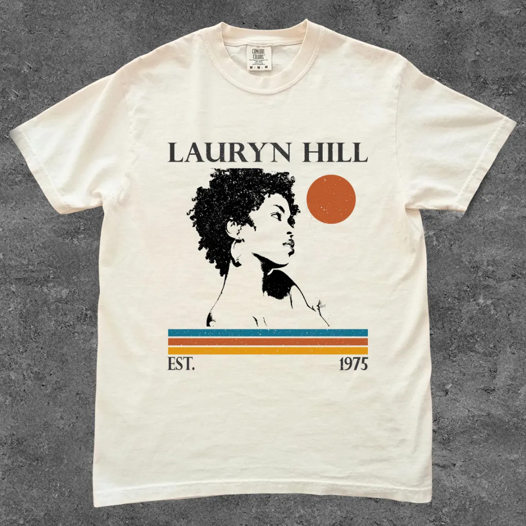 Camiseta T-Shirt Unissex Algodão Lauryn Hill Vintage Retro