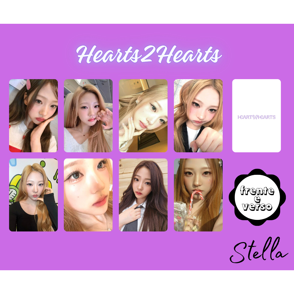 Kpop - Photocards com verso Fanmade HEARTS2HEARTS - H2H - Carmen