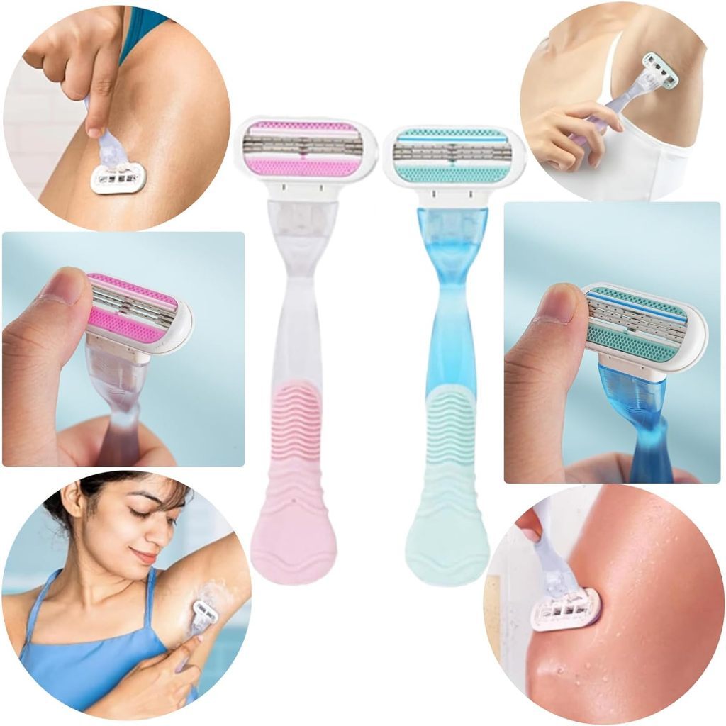 Lâminas de Barbear Feminina para Remoção de Pêlos/Barbear Suave/Lâmina ...