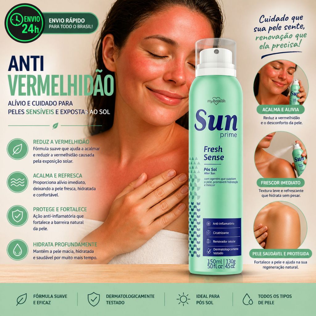 Protetor Solar, Bonzeador e Pós Sol My Health - Spray - Sol, Praia