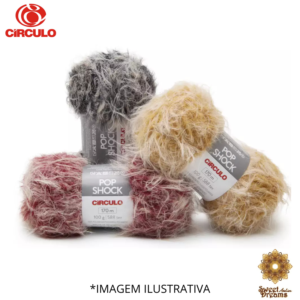 FIO/LÃ POP SHOCK CIRCULO 100G | Shopee Brasil