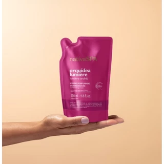Refil Creme Perfumado Desodorante Corporal Nativa SPA Orquídea Lumiere 350ml Oboticário