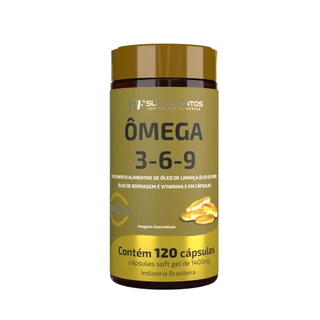 OMEGA 3 6 9 PEIXE BORRAGEM E LINHACA 120CAPS HF SUPLEMENTOS