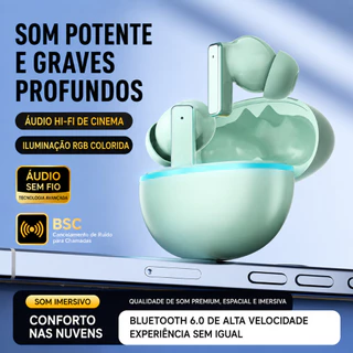 2026 Fone Bluetooth Y9 Sem Fio com Som Hi-Fi, Graves Potentes, RGB e Bateria 6h