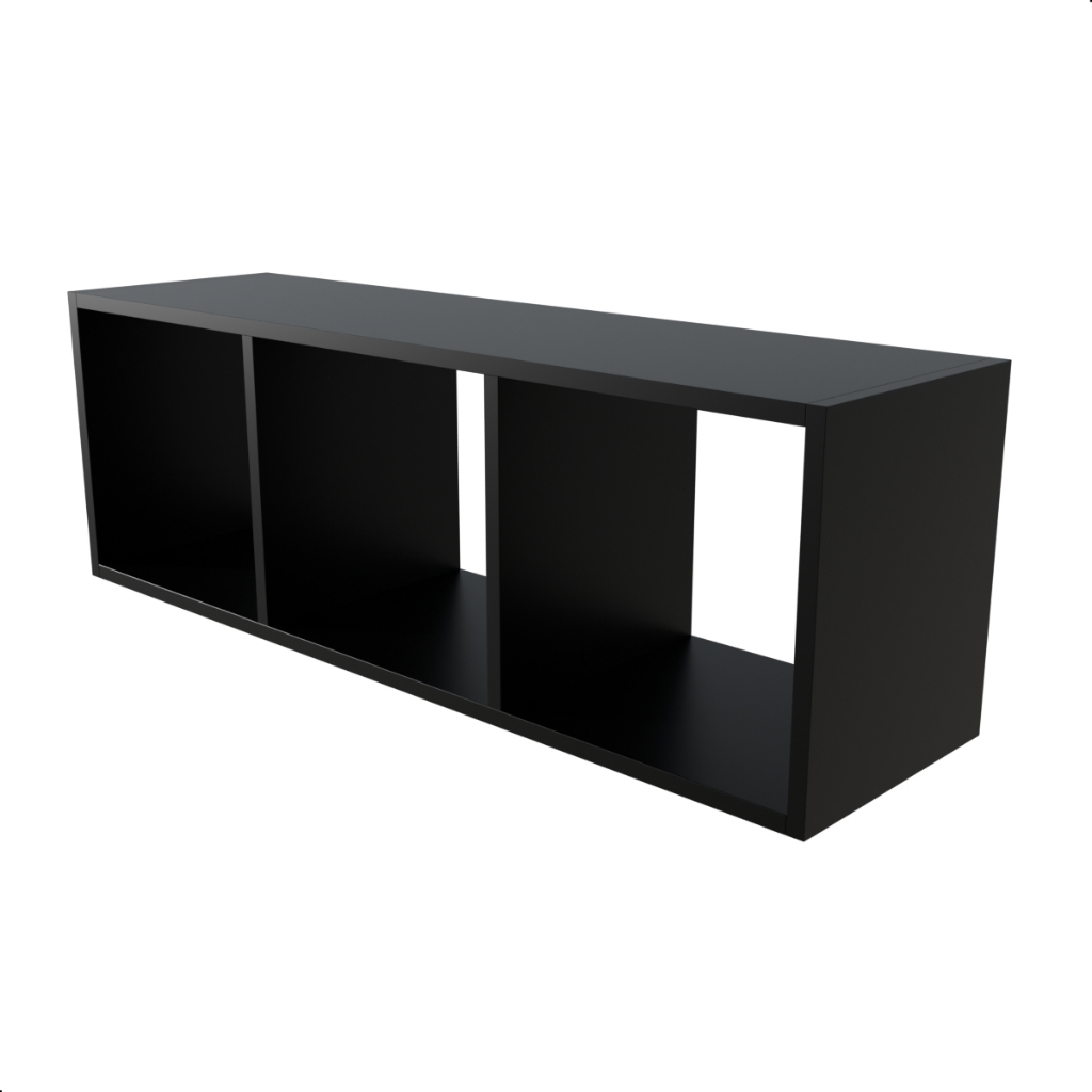 n. おとりおき Nicho Retangular Triplo Multi-uso 90x30x25 Decoração Sala