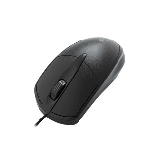 Mouse Com Fio USB - Durável, Ambidestro e Ergonômico - Ideal para Estudo e Trabalho - C3Tech MS-31BK
