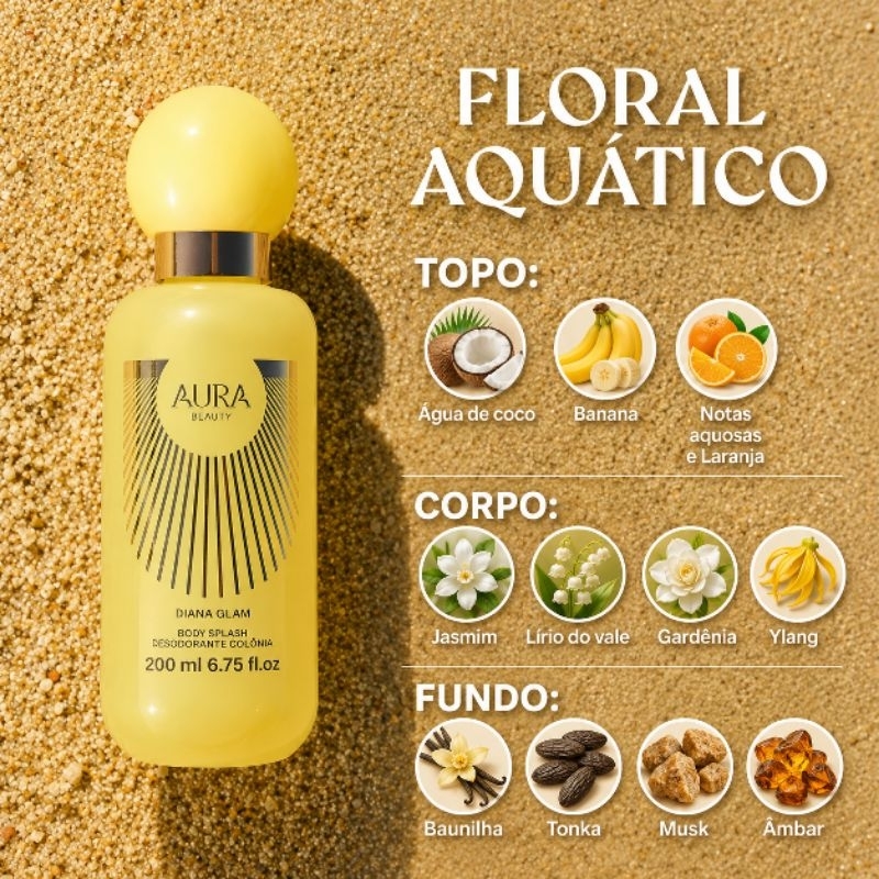 Body Splash Aura Beauty Diana Glam I Afrodite Petals I Garden I