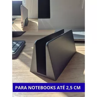 Suporte Notebook Vertical Organizador Mesa Home Office Até 2,5cm