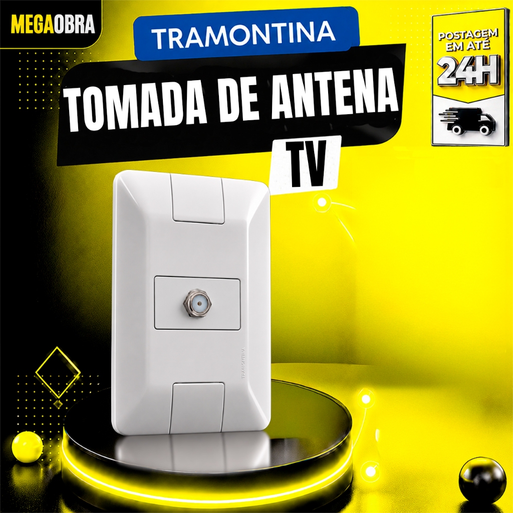 Tomadas e Interruptores Tramontina Linha Aria Completa 10A 20A