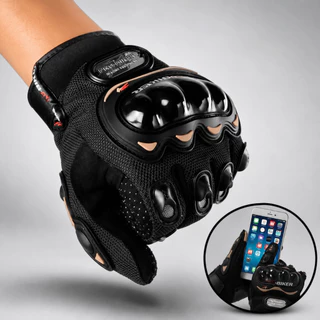 Luva Touch screen Pro Biker impermeável Protetor Dedos Proteção motoboy