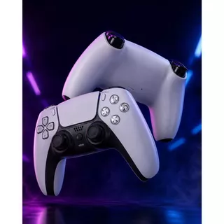 Controle Sem Fio Compatível com PS5 Bluetooth, 1000mAh, Vibração, Giroscópio 6 Eixos, USB-C